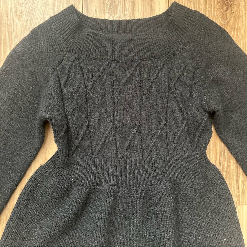 SHEIN Black Textured Women's Sweater Size Small - Picture 3 of 8
